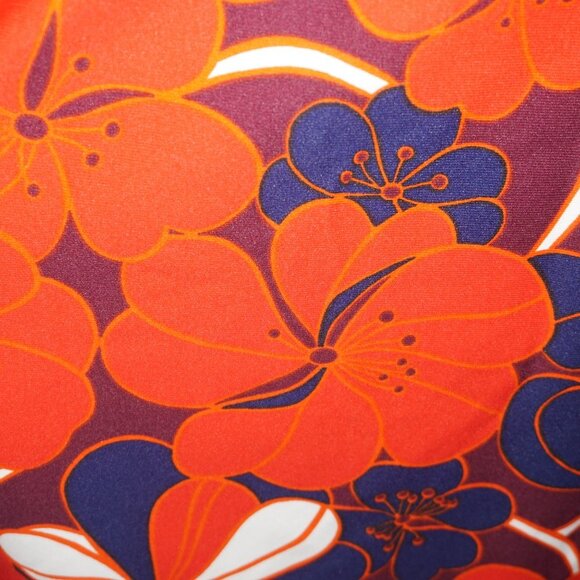 Vintage 70s Floral Retro Maxi Dress - Picture 3 of 8